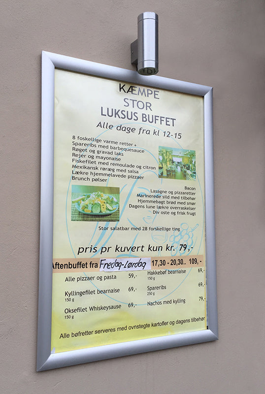 Snapp-Ram, vägg, 25 mm profil