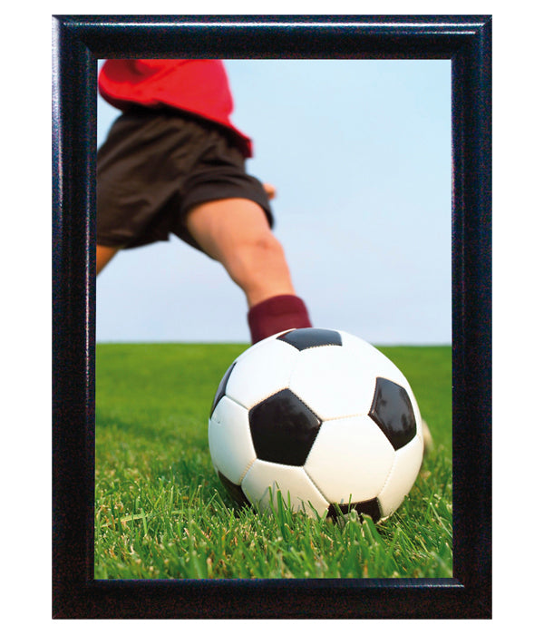 Snapp-Ram, vägg, 25 mm profil - Svart