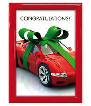 Snapp-Ram, vägg, 25 mm profil - Röd