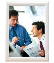 Snapp-Ram, vägg, 25 mm profil - Vit