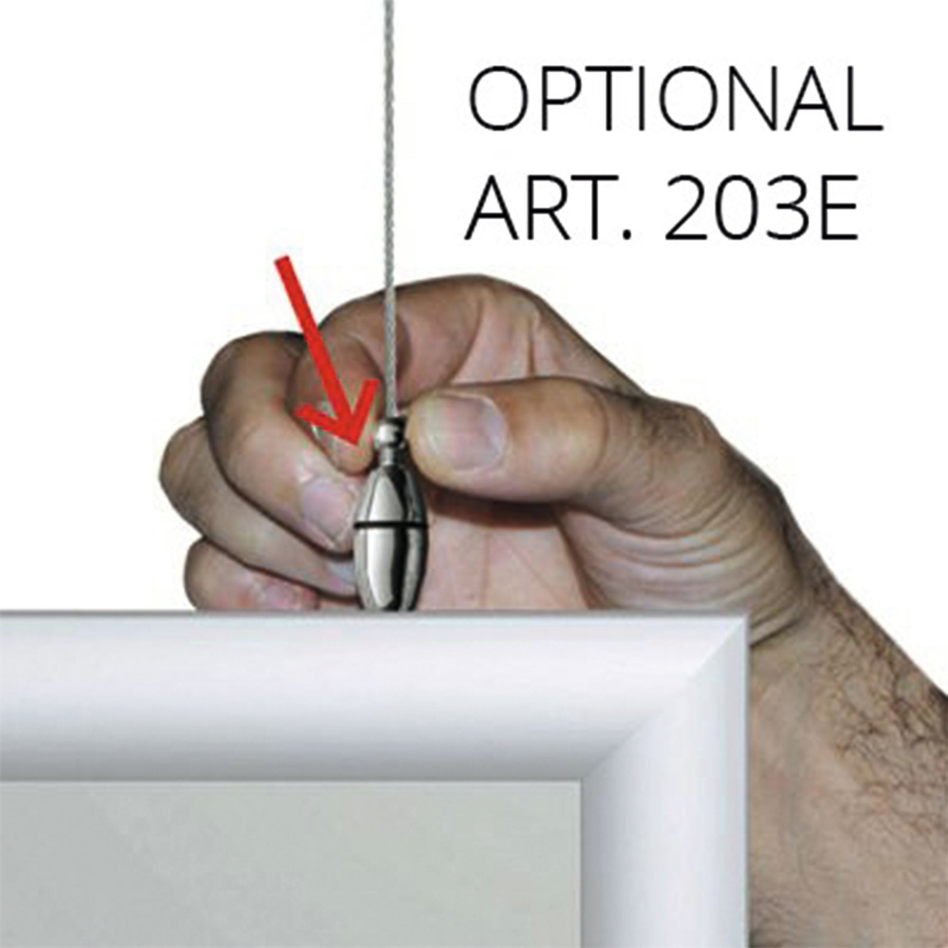 Snapp-Ram, vägg, 25 mm profil - Dubbelsidig