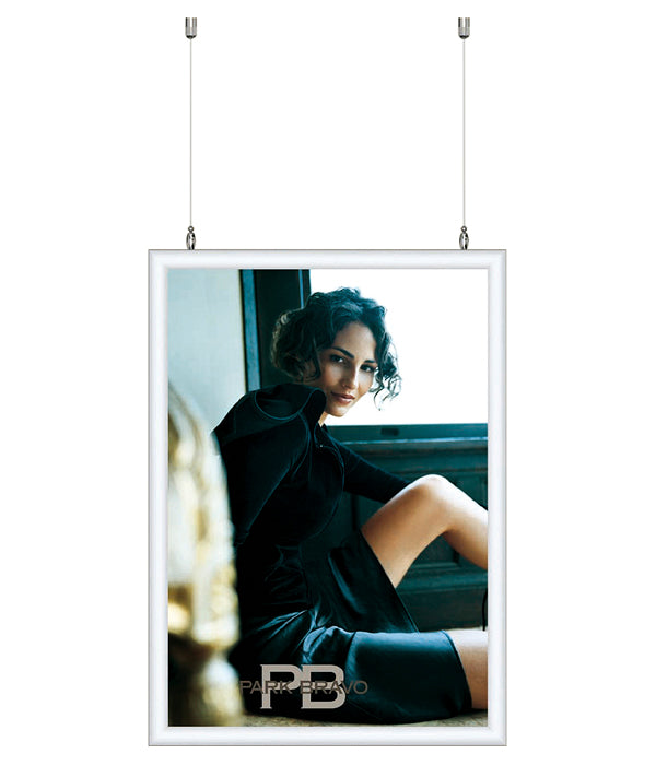 Snapp-Ram, vägg, 25 mm profil - Dubbelsidig