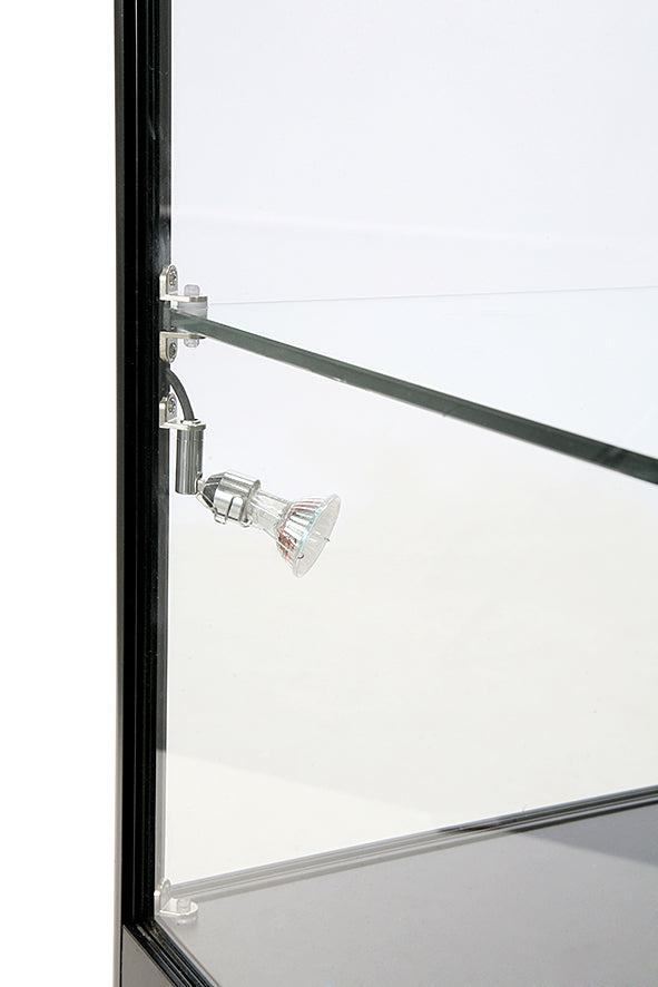 Glasmonter - Dubbeldisk m förvaring  LED