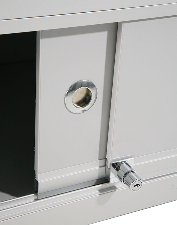 Glasmonter - Dubbeldisk m förvaring  LED