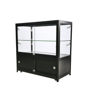 Glasmonter - Dubbeldisk m förvaring  LED