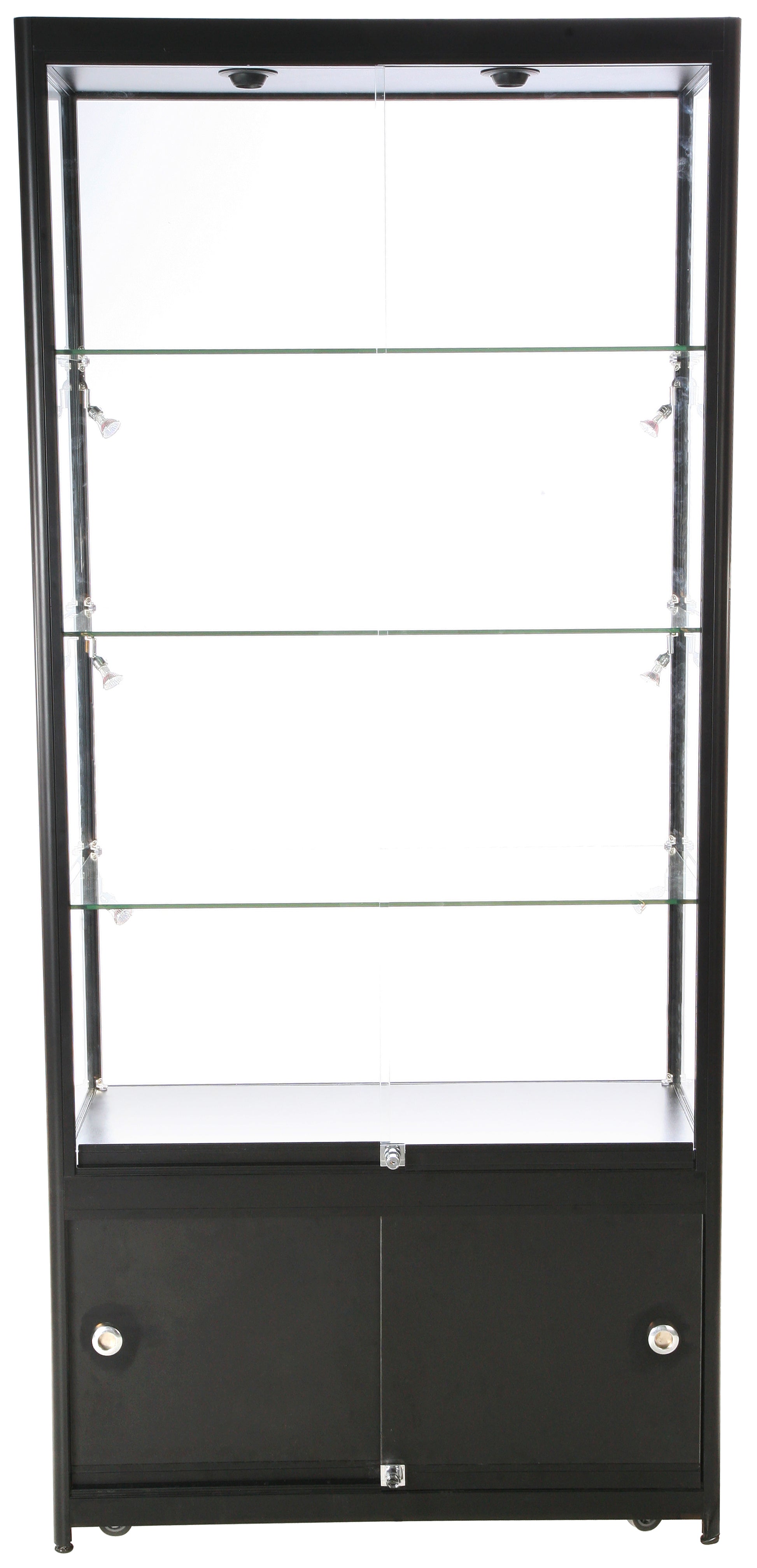 Glasmonter - Dubbel Hög m förvaring