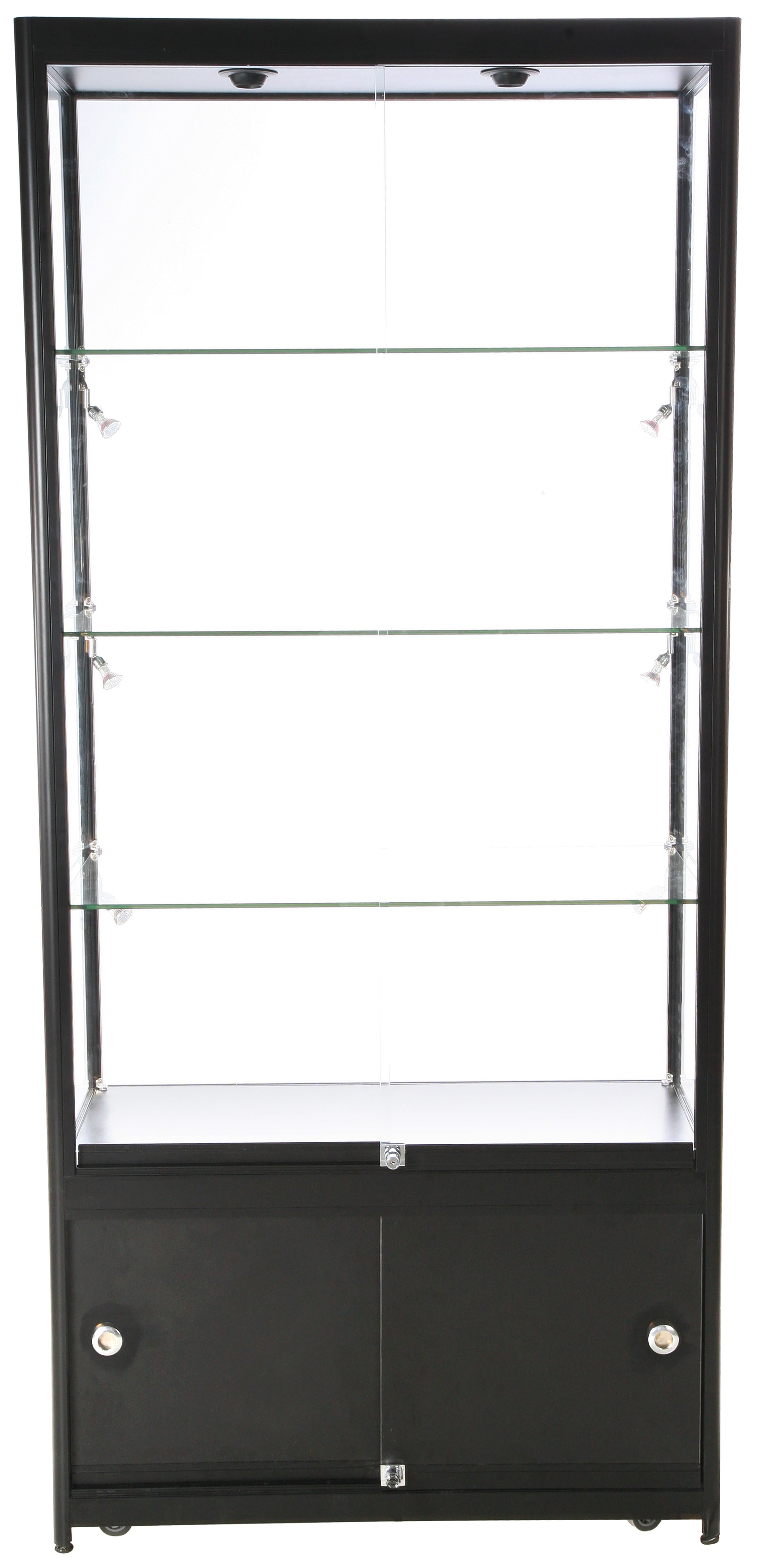 Glasmonter - Dubbel Hög m förvaring