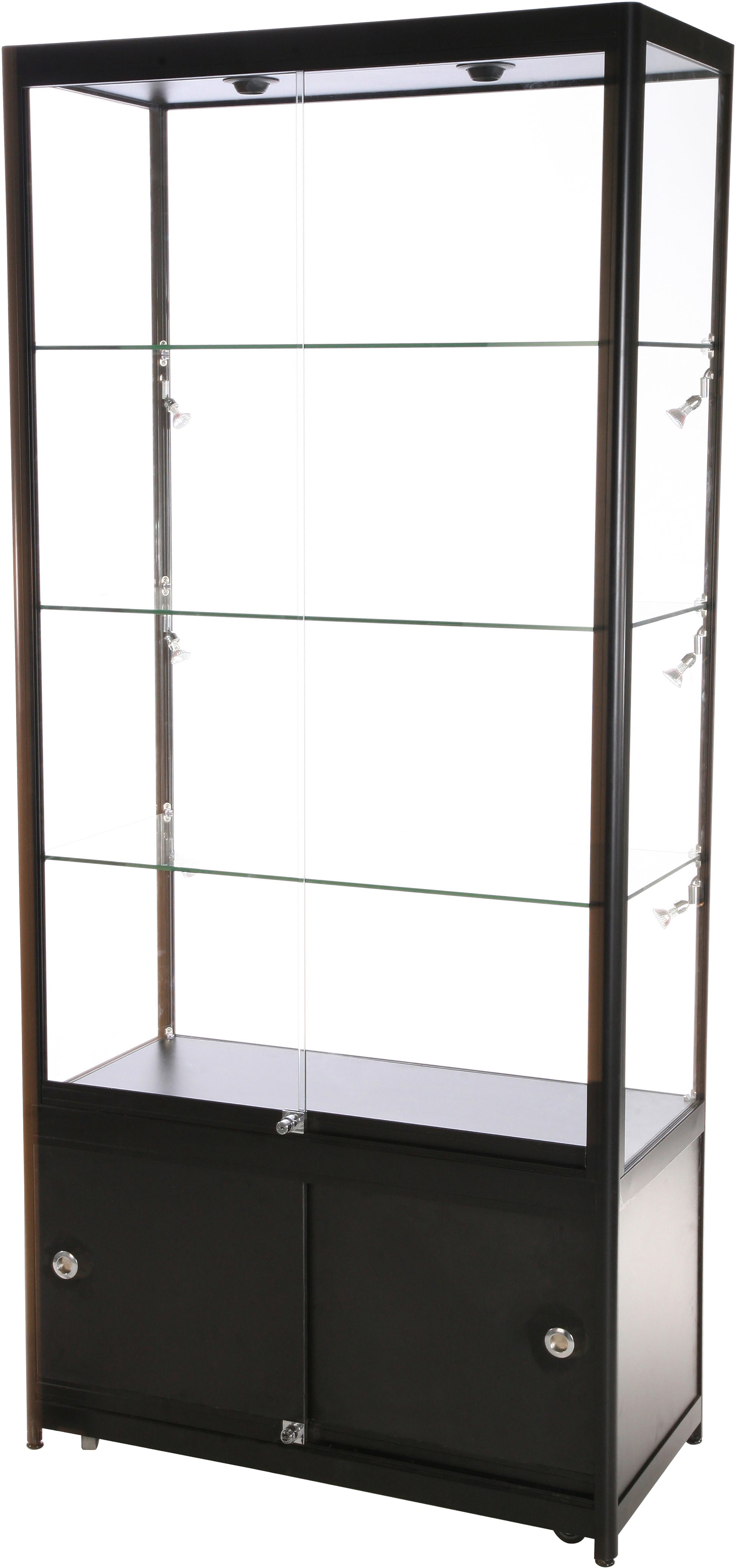 Glasmonter - Dubbel Hög m förvaring