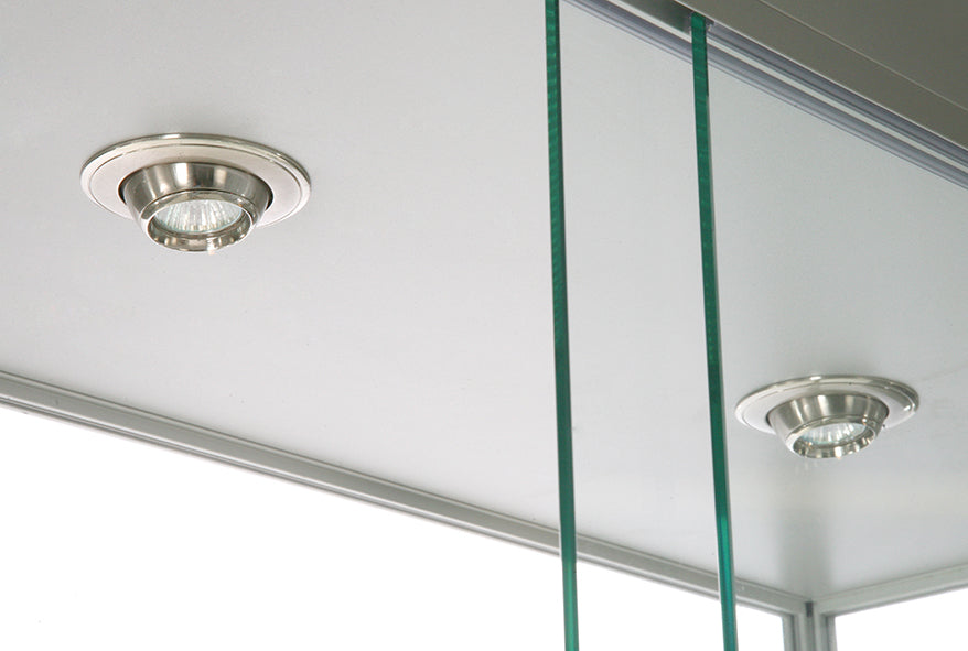 Glasmonter - Dubbel Hög m förvaring