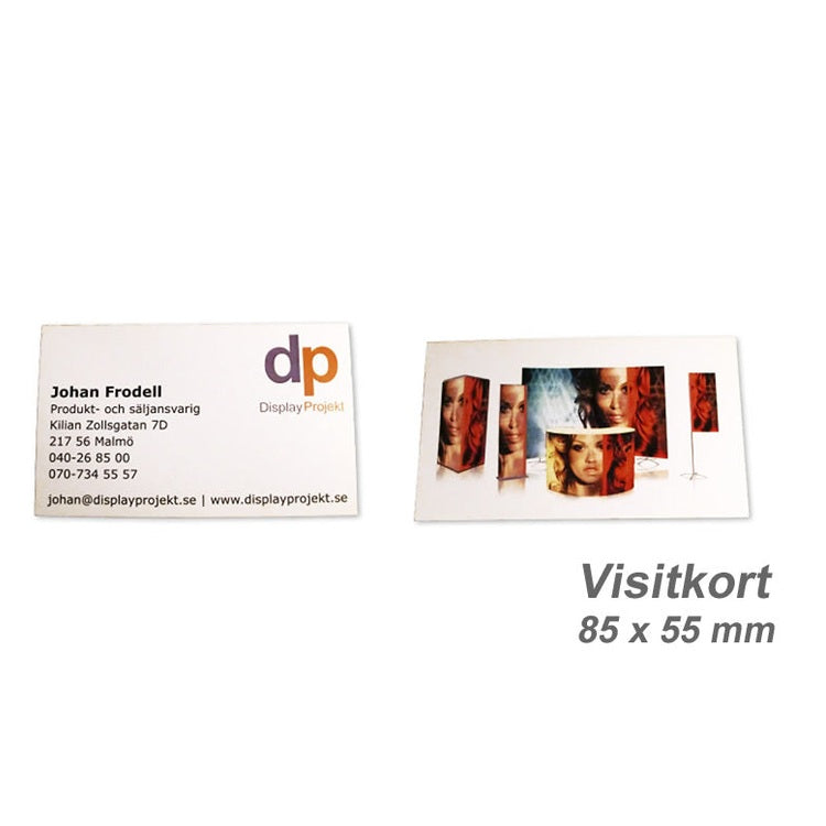 Visitkort – visitkort trycksak – montering / användning