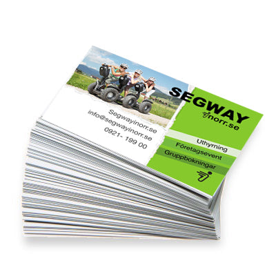 Visitkort 85 x 55 mm - dubbelsidigt