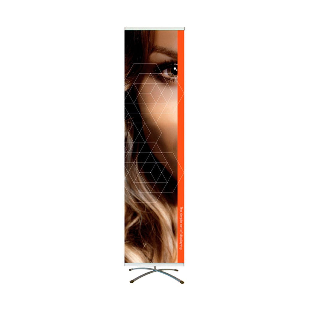 Flex-display, Cross Base – flexibelt displaysystem – frontvy