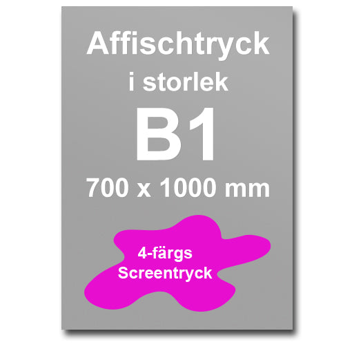 Affischtryck B1 - 70 x 100 cm
