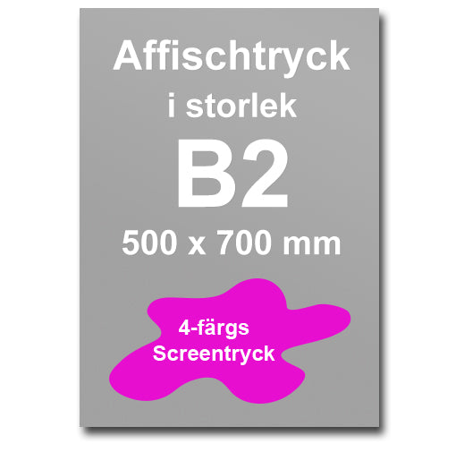 Affischtryck B2 (50 x 70 cm)
