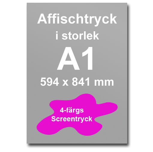 Affischtryck A1 - 594 x 841 mm