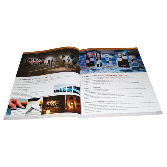 Folder 4-sidor A4 - 170gram papper – reklamfolder / trycksak – montering / användning