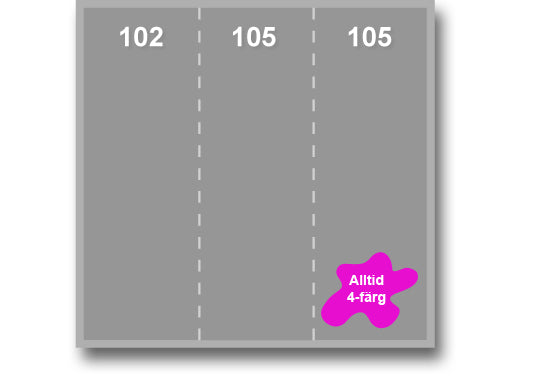 Folder 6-sidor - 105 x 297 mm