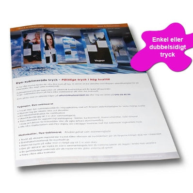 Tryck av A4-blad