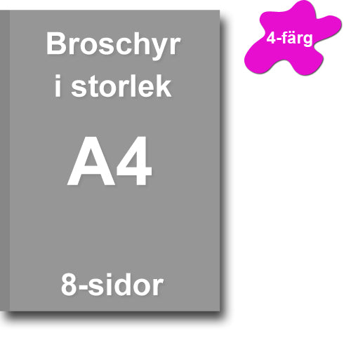 Broschyr 8 sidor