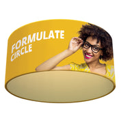 Takdisplay rund med stretchtyg