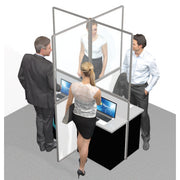 4 VÄGS SKYDDSSKÄRM GOLVMODELL