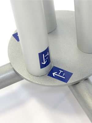 Ståbord med stretchtyg