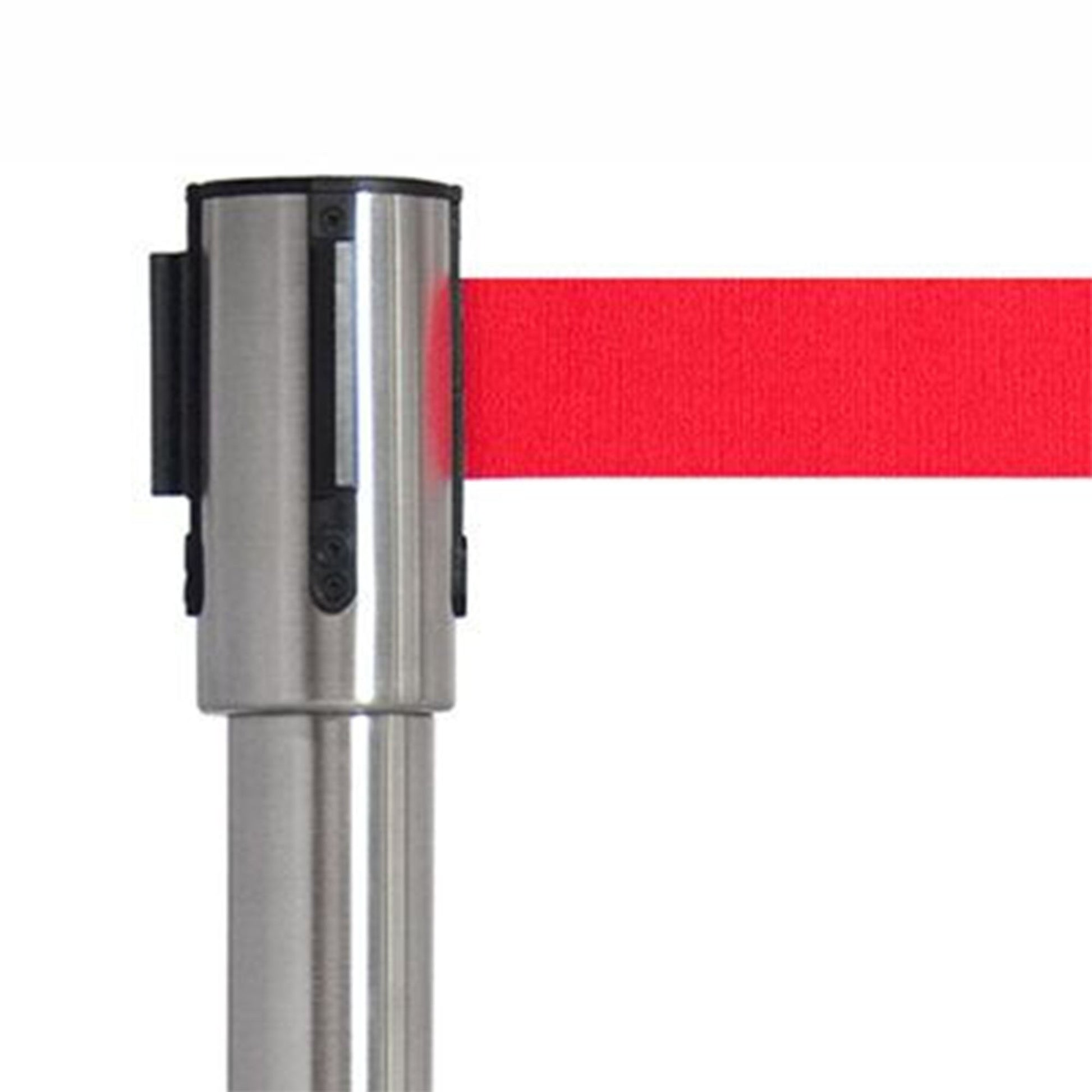 Avspärrningsstolpar silver med band 