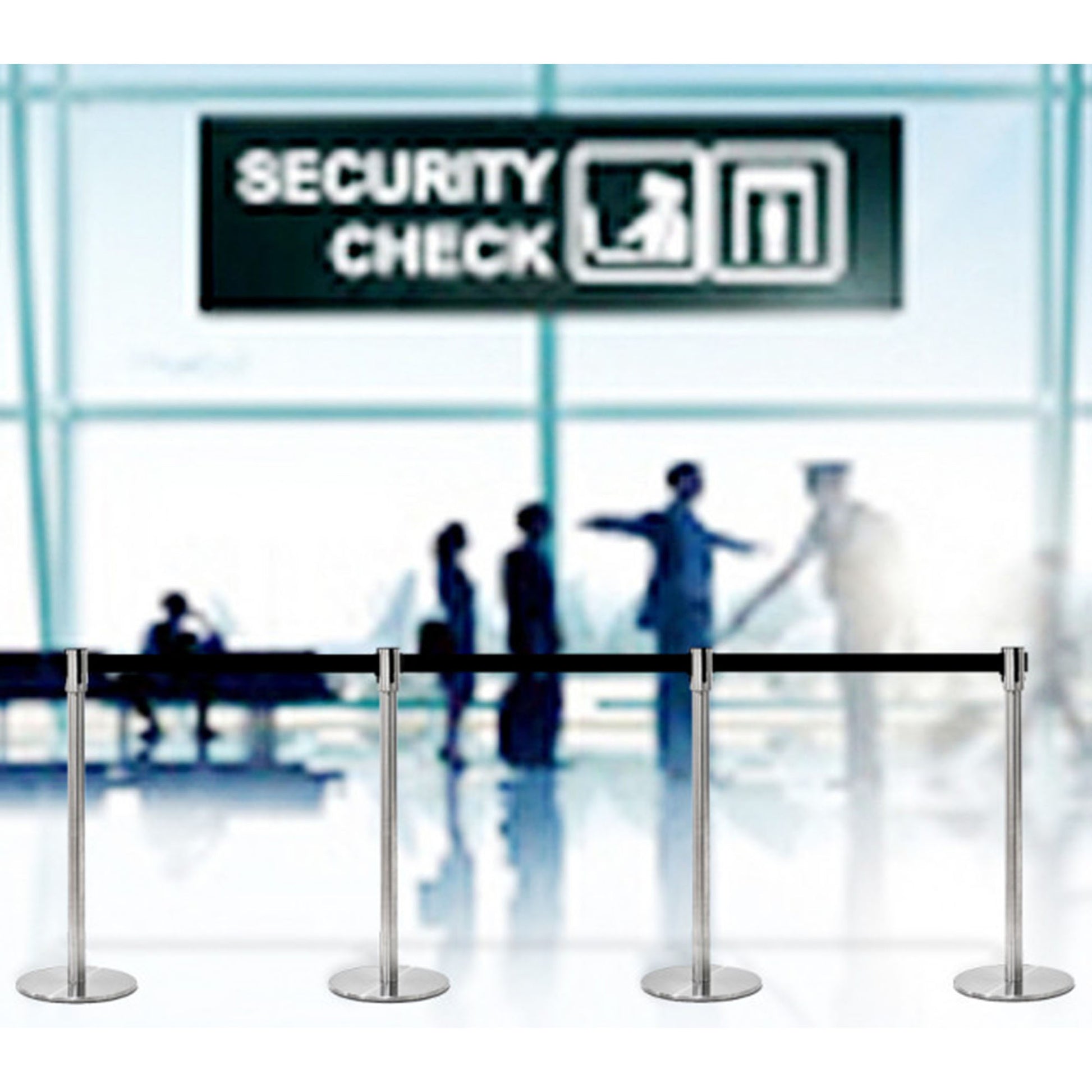 Avspärrningsstolpe silver