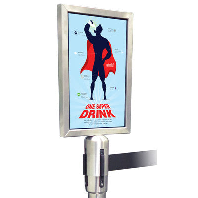 Avspärrningsstolpar svart kit med 2 st