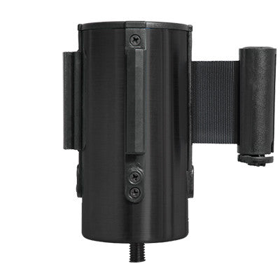 Svart avspärrningsstolpe 