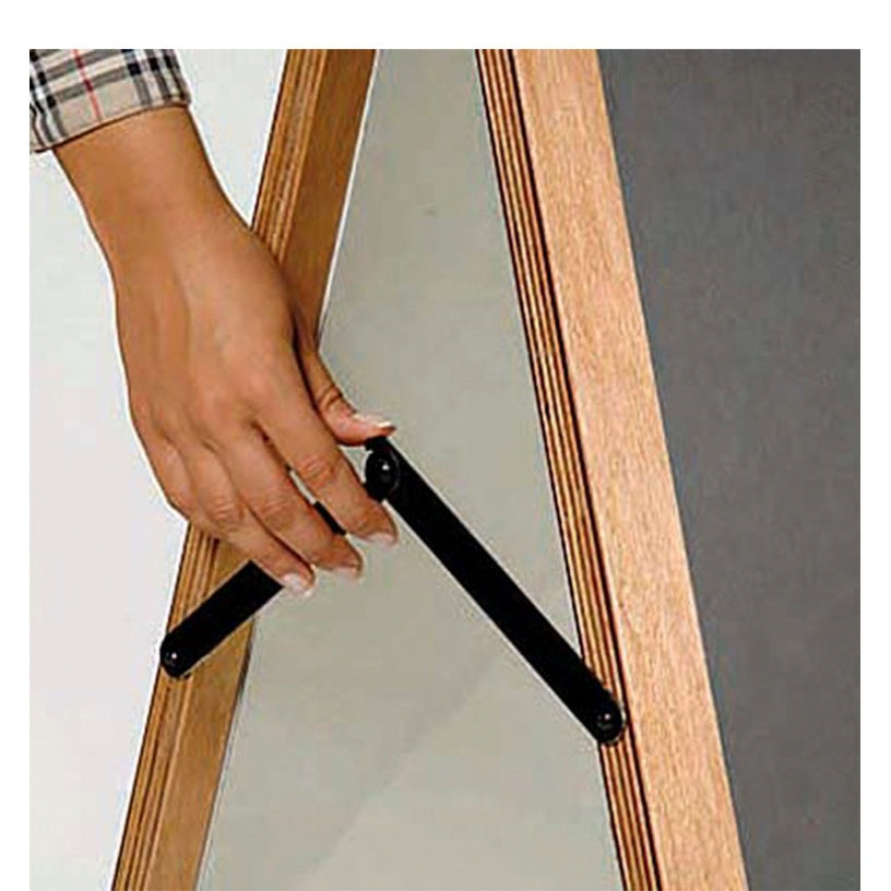 Trottoarpratare med svart Griffeltavla