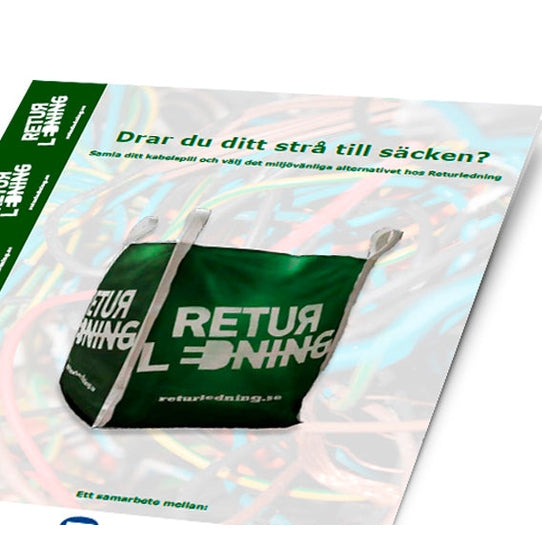 Folder 4-sidor A6 - 135 gram papper – reklamfolder / trycksak – detalj / närbild