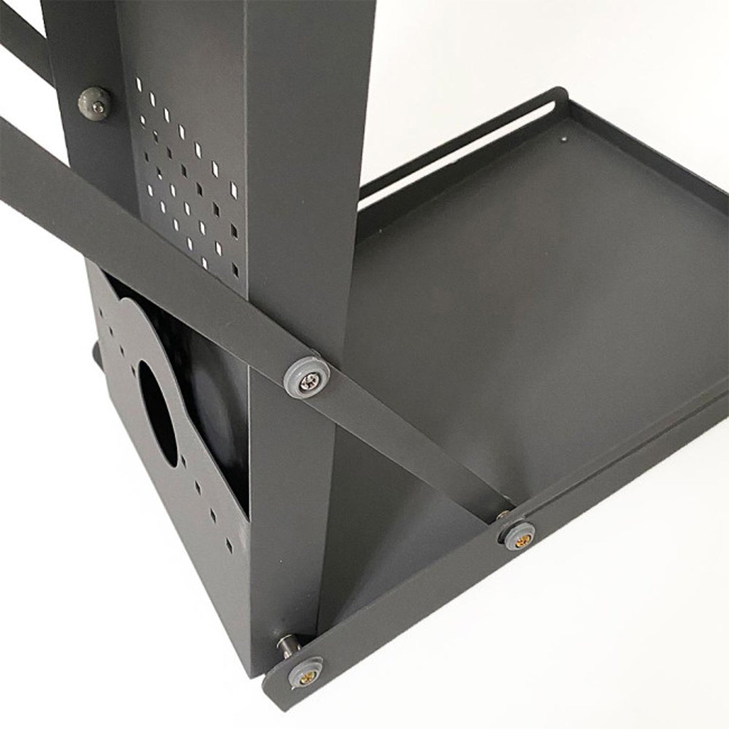 Mässbord med broschyrställ