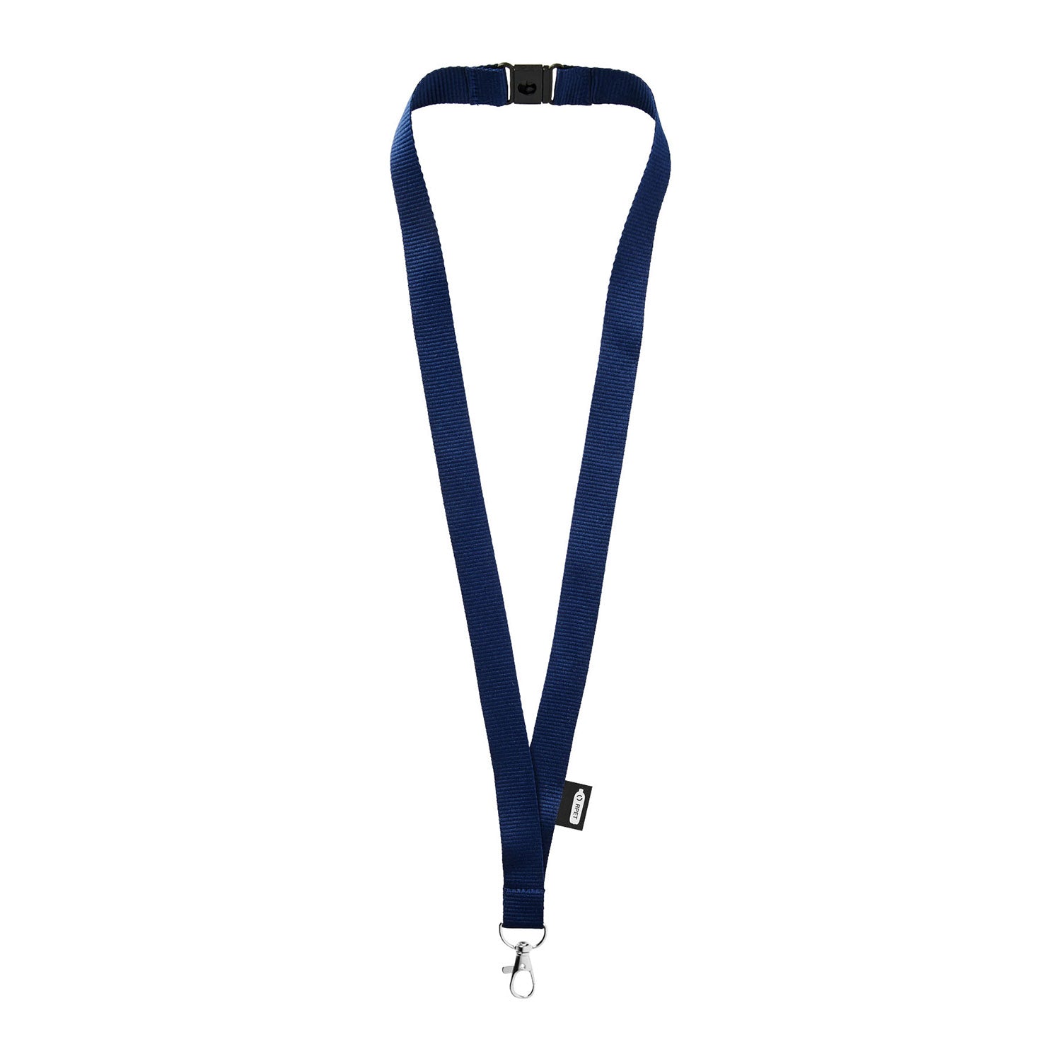 Tom nyckelband återvunnet PET med säkerhetsklämma