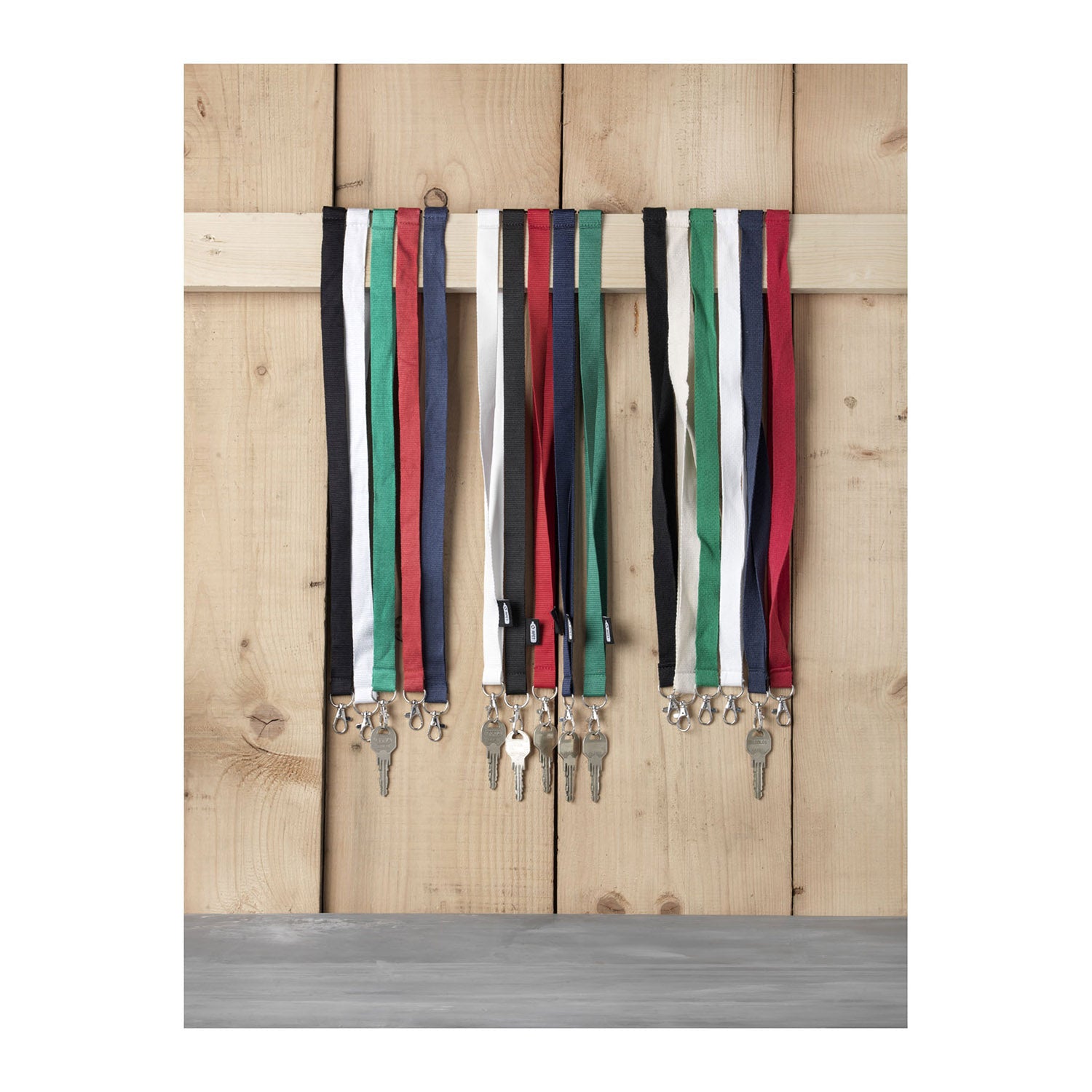 Tom nyckelband återvunnet PET med säkerhetsklämma