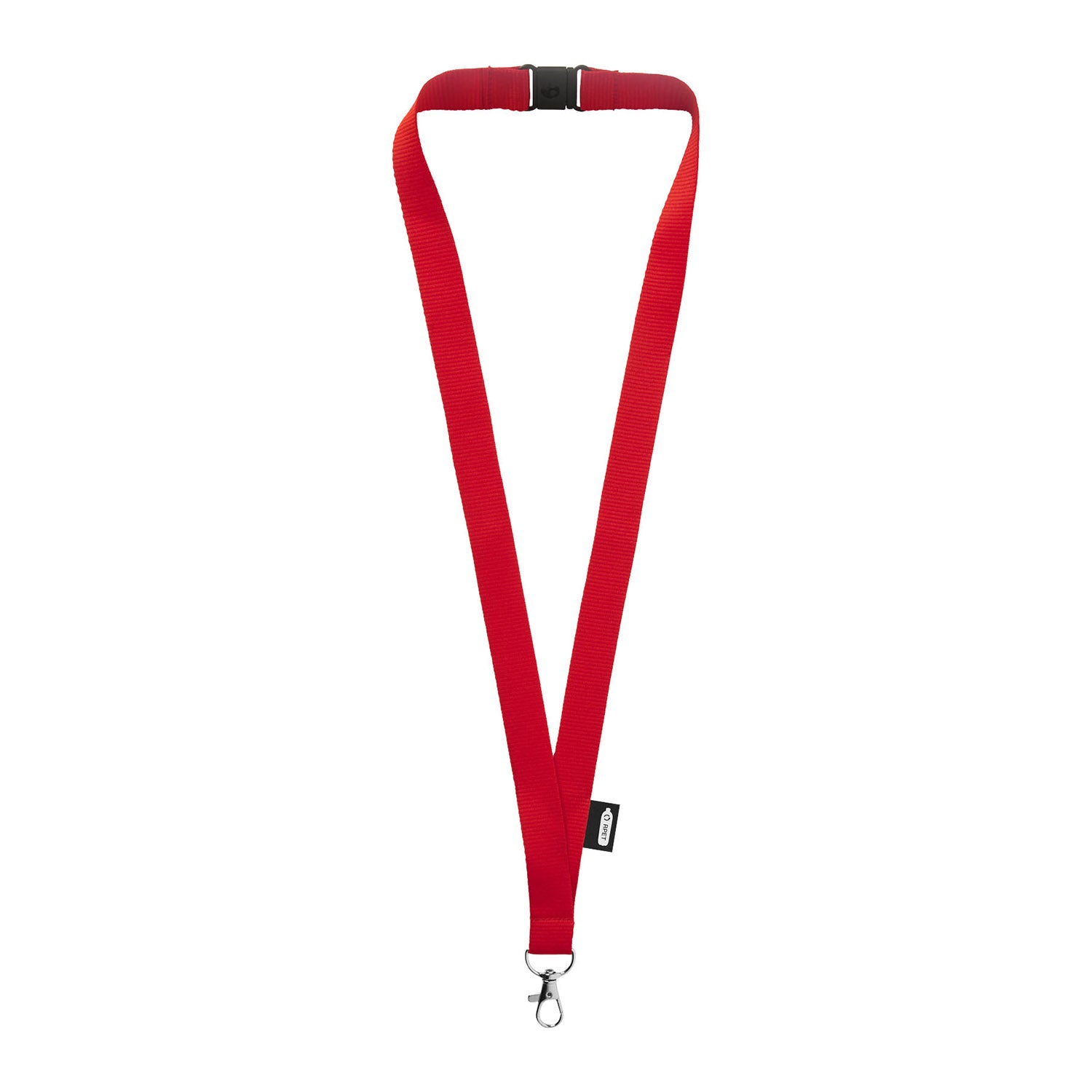 Tom nyckelband återvunnet PET med säkerhetsklämma