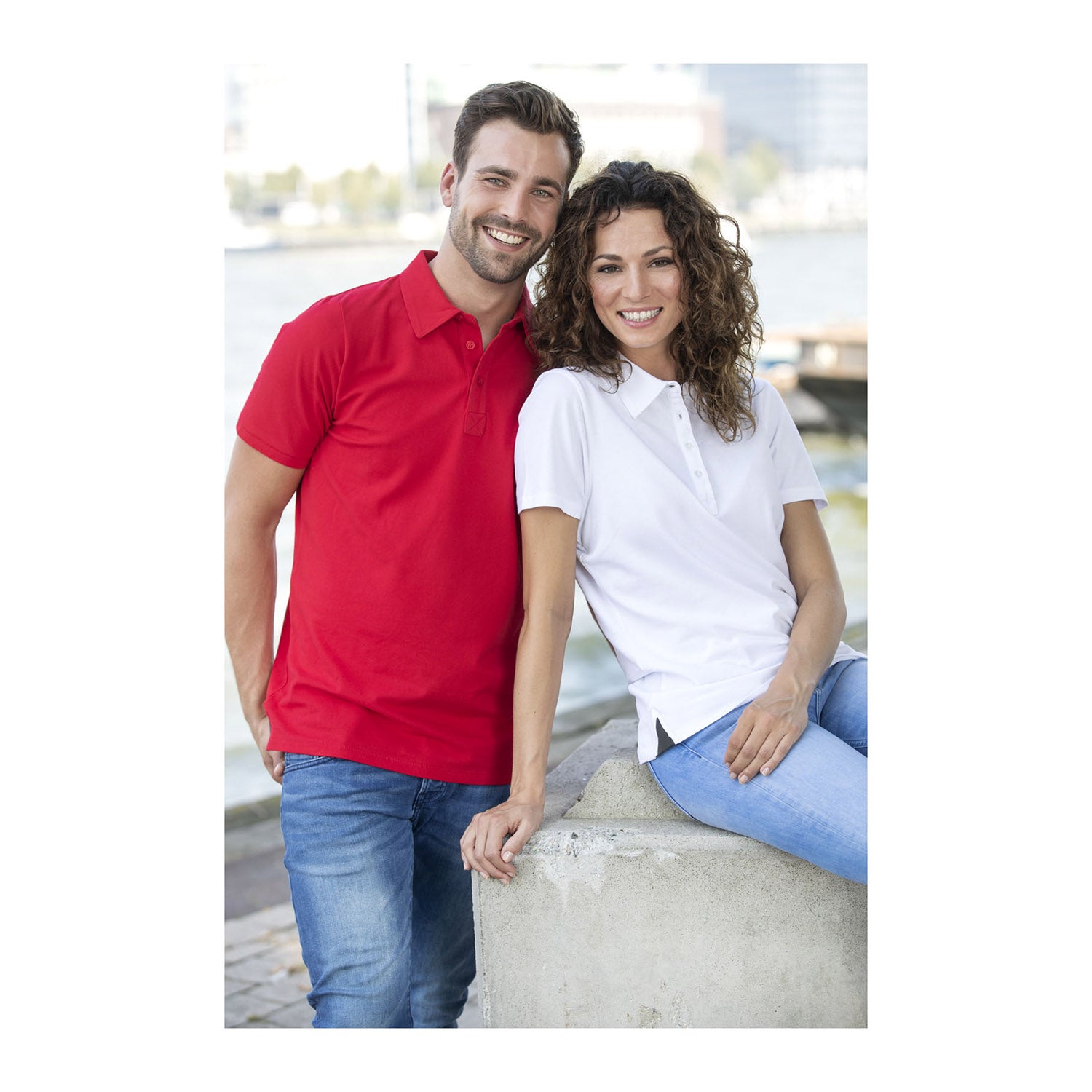 Markham kortärmad herrpikétröja stretch