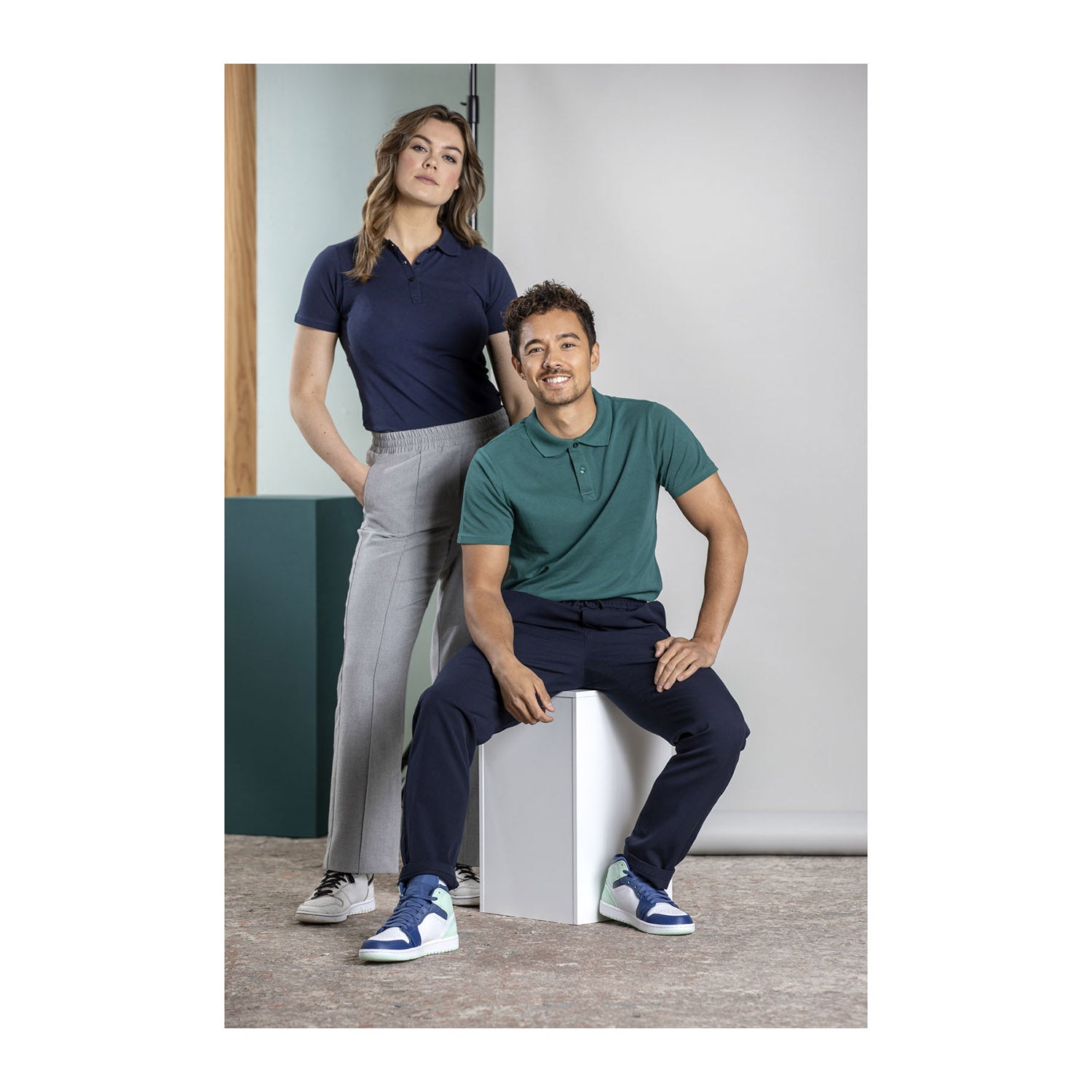 Helios kortärmad piké för män