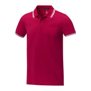 Amarago kortärmad pikétröja med tippning för män