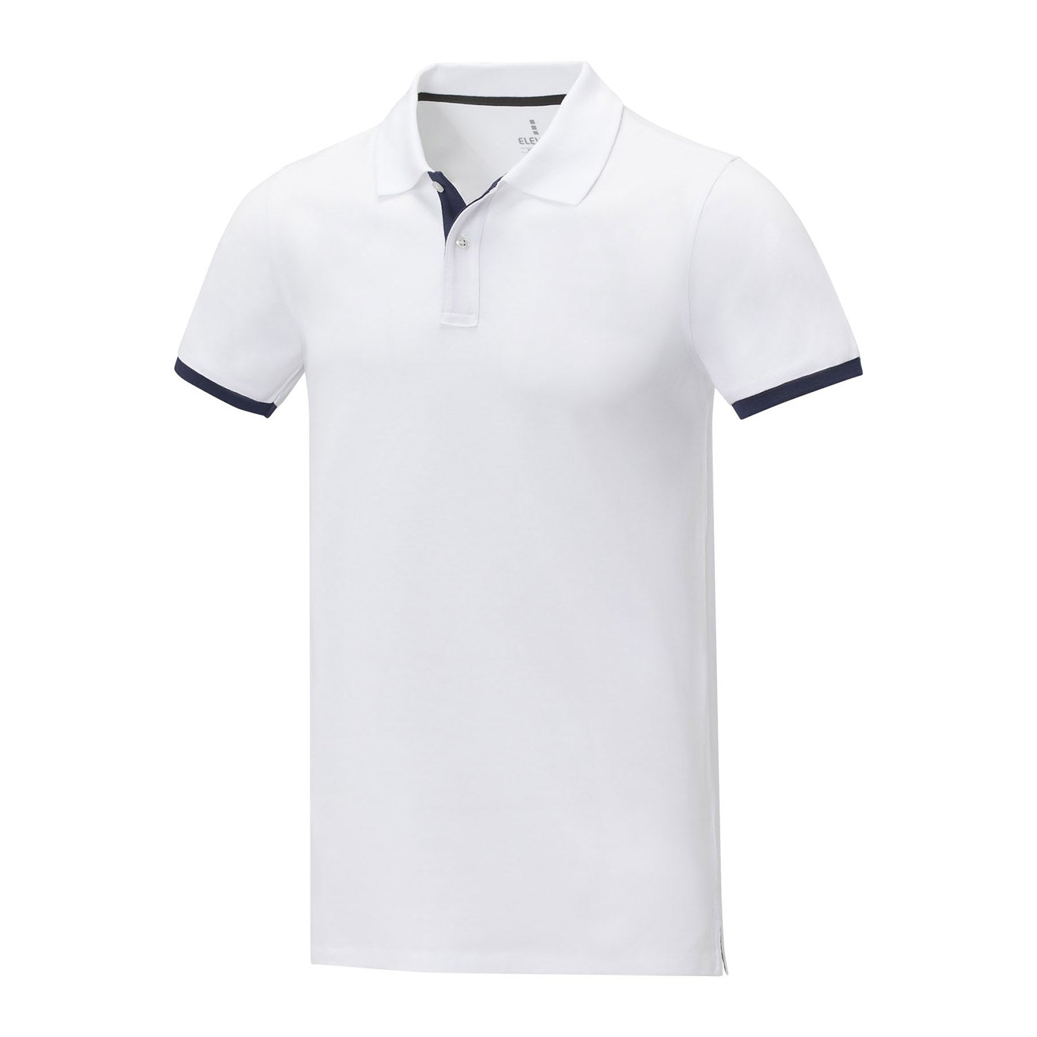 Morgan tvåtons kortärmad pikétröja för herr