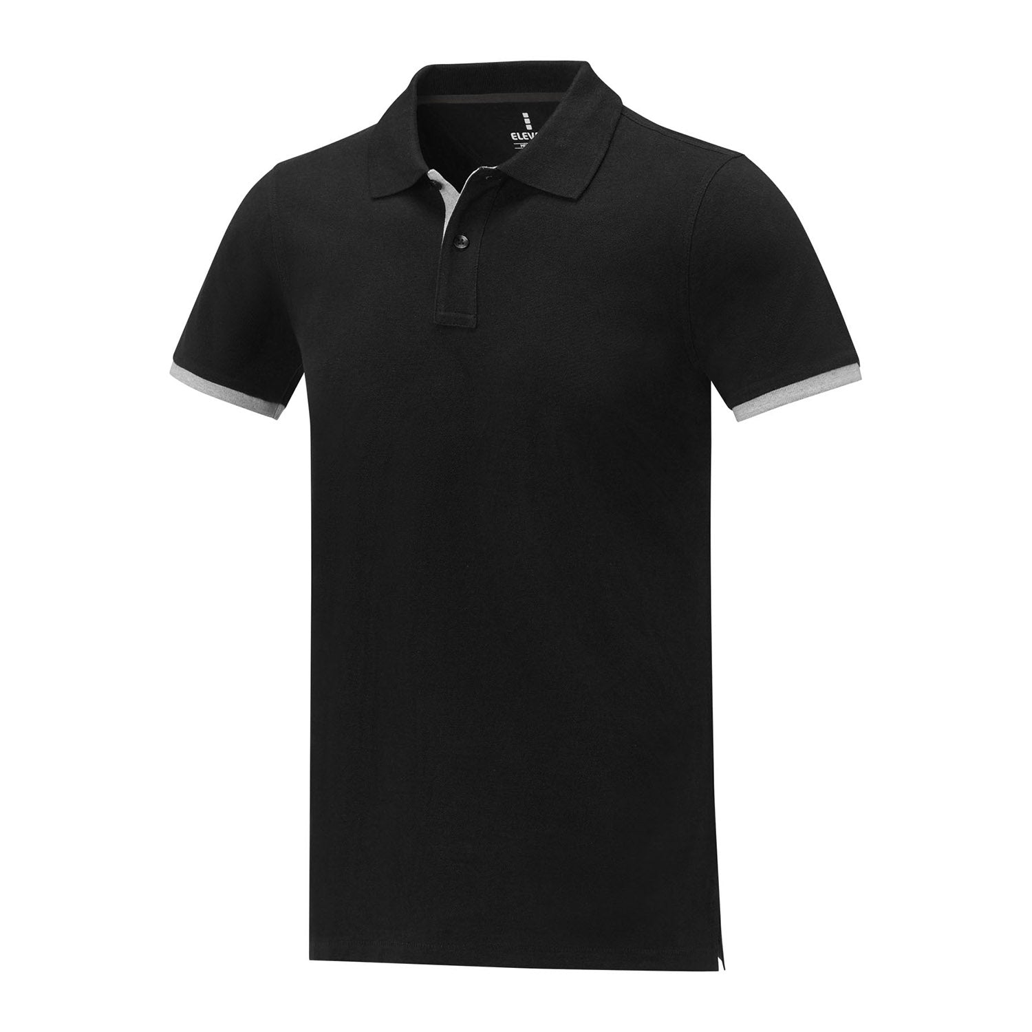 Morgan tvåtons kortärmad pikétröja för herr