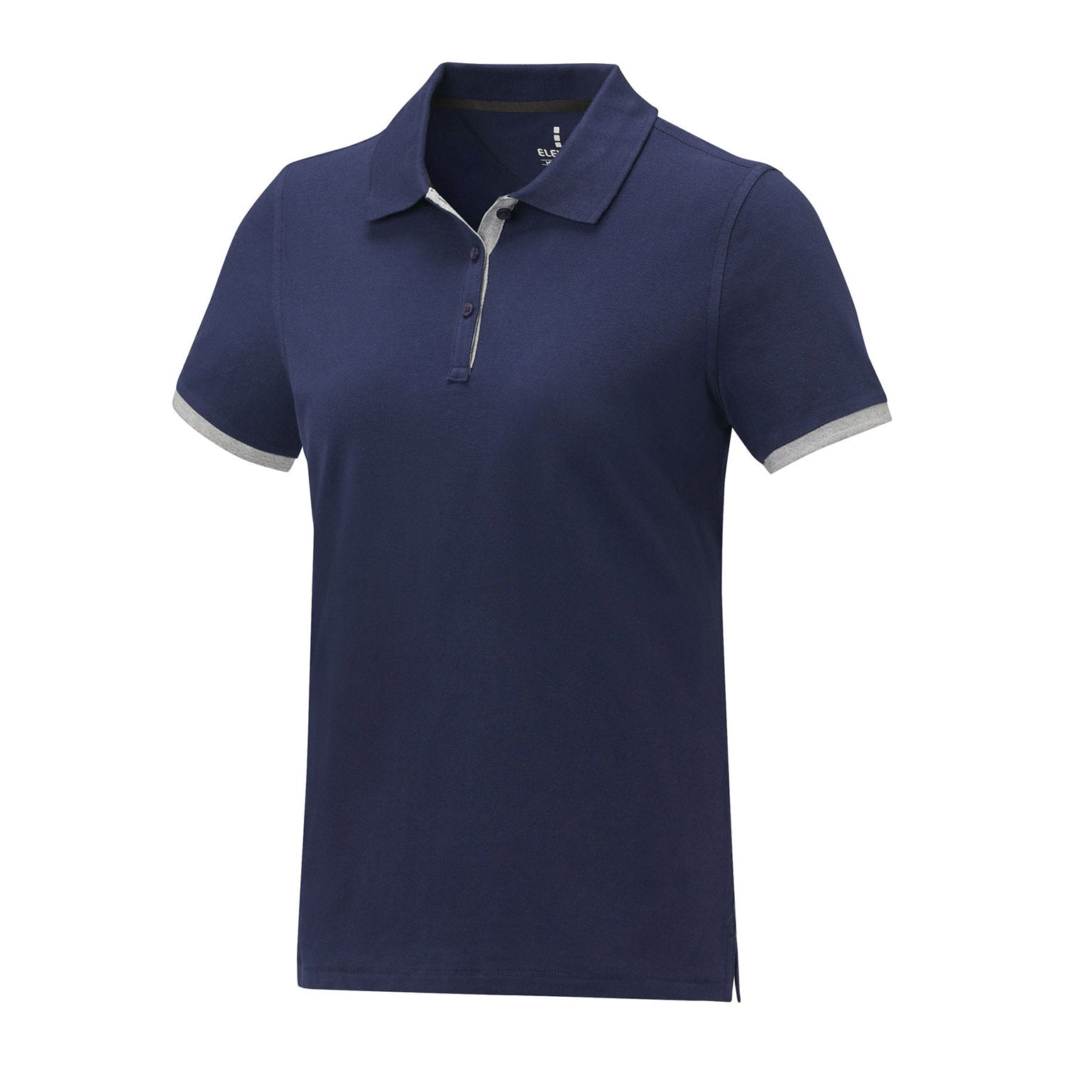 Morgan tvåtons kortärmad pikétröja för dam