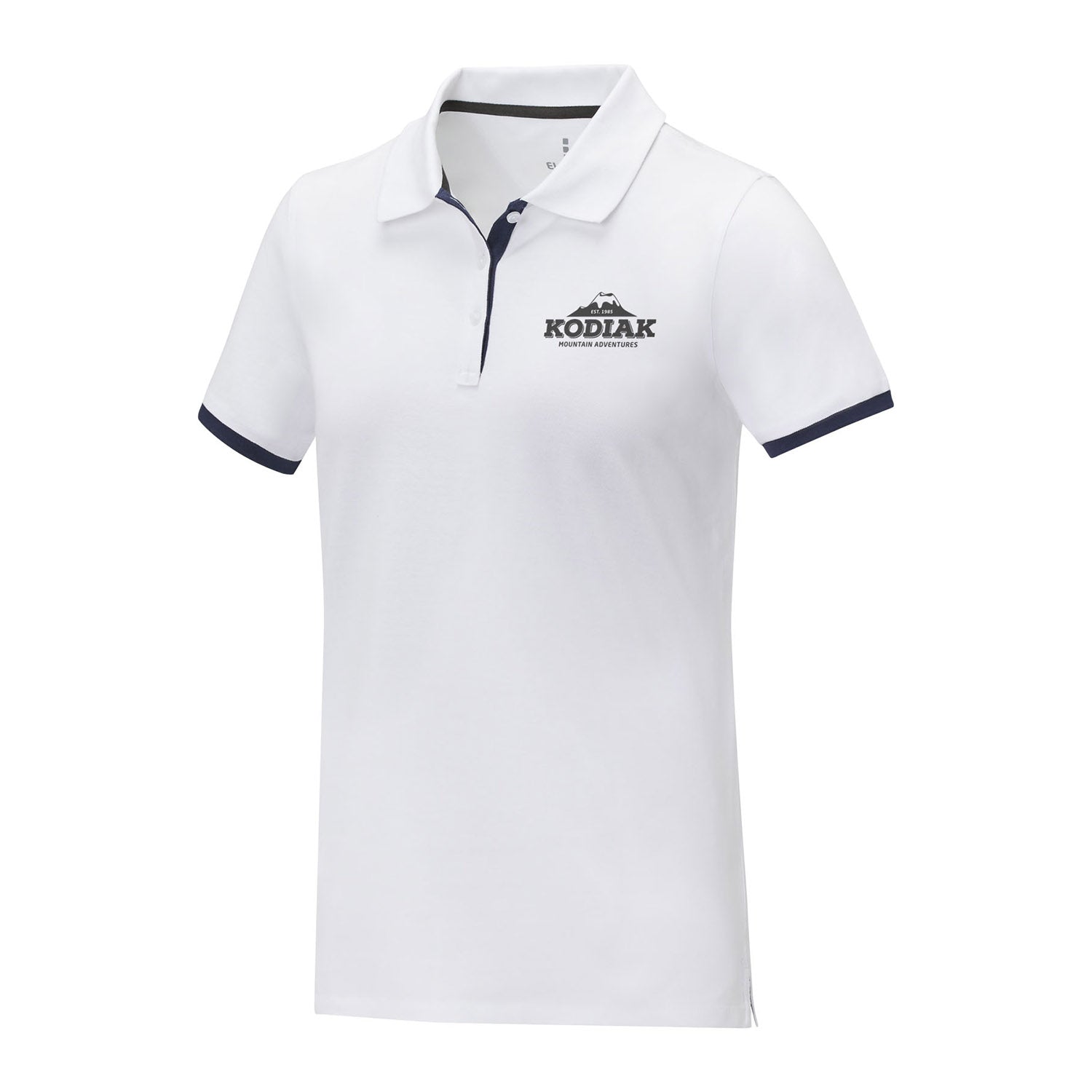 Morgan tvåtons kortärmad pikétröja för dam