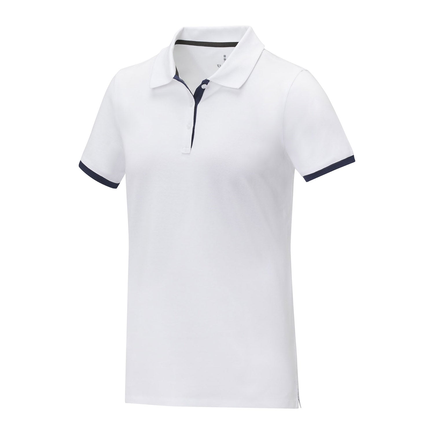 Morgan tvåtons kortärmad pikétröja för dam