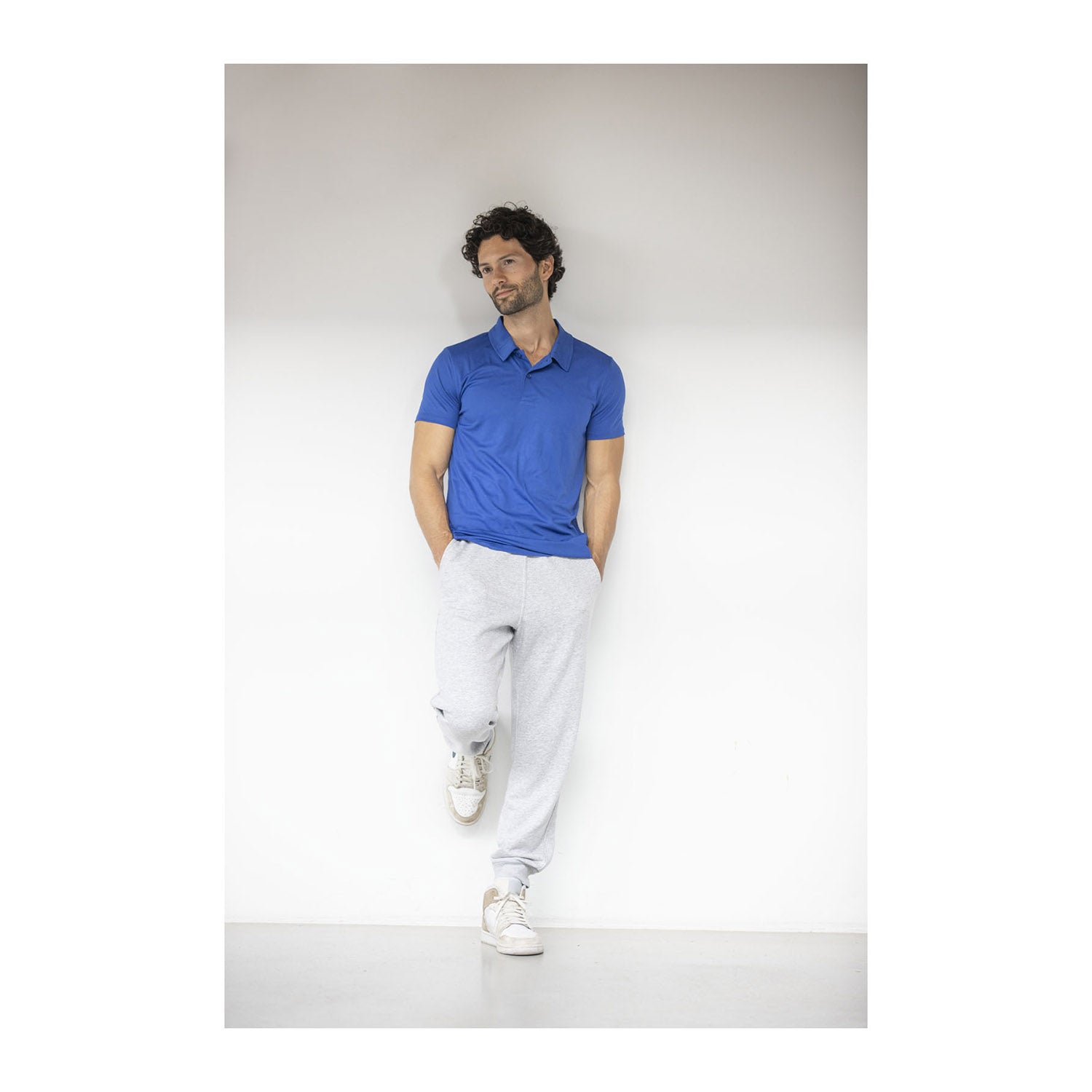 Deimos kortärmad pikétröja för herr med snygg passform