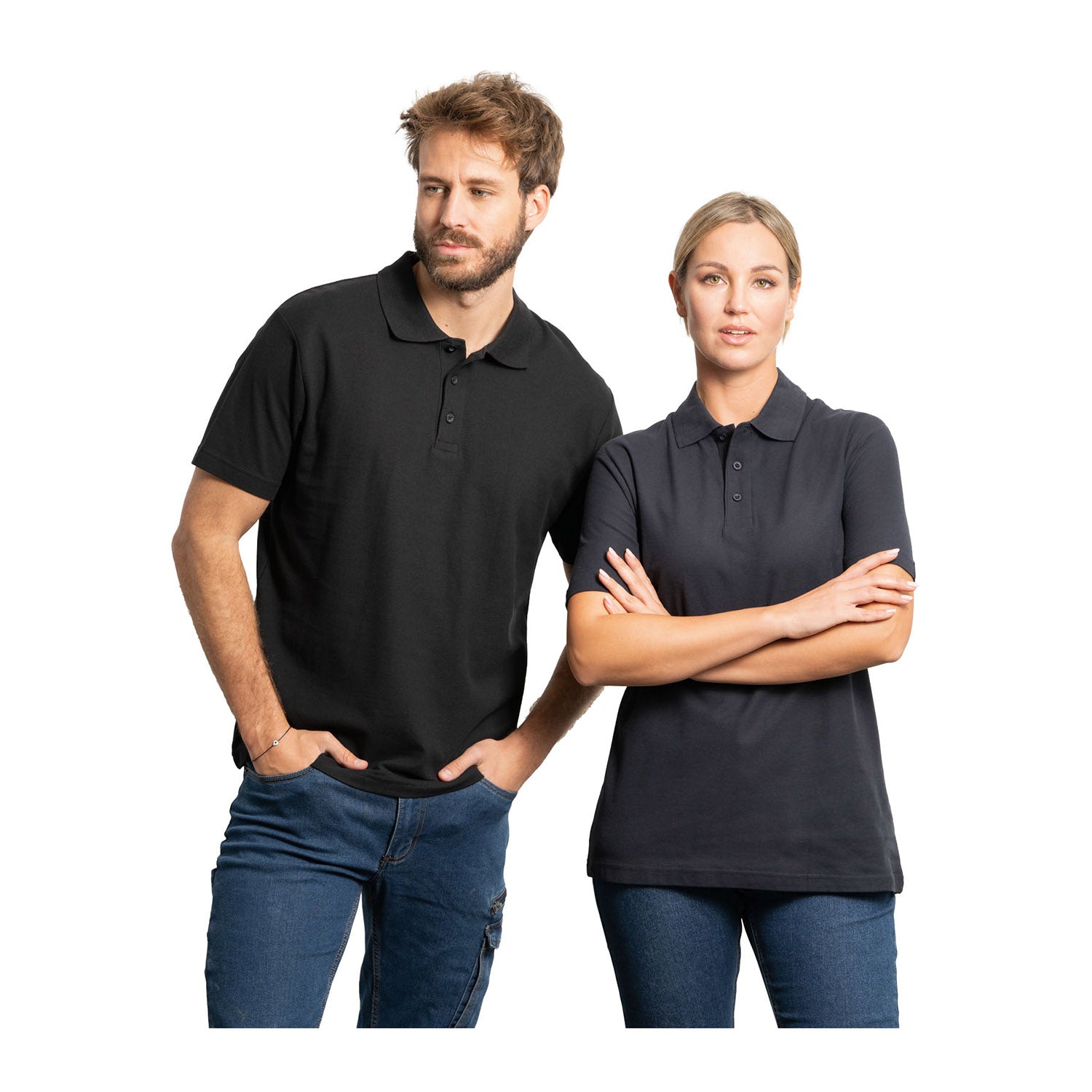 Austral kortärmad unisex pikétröja