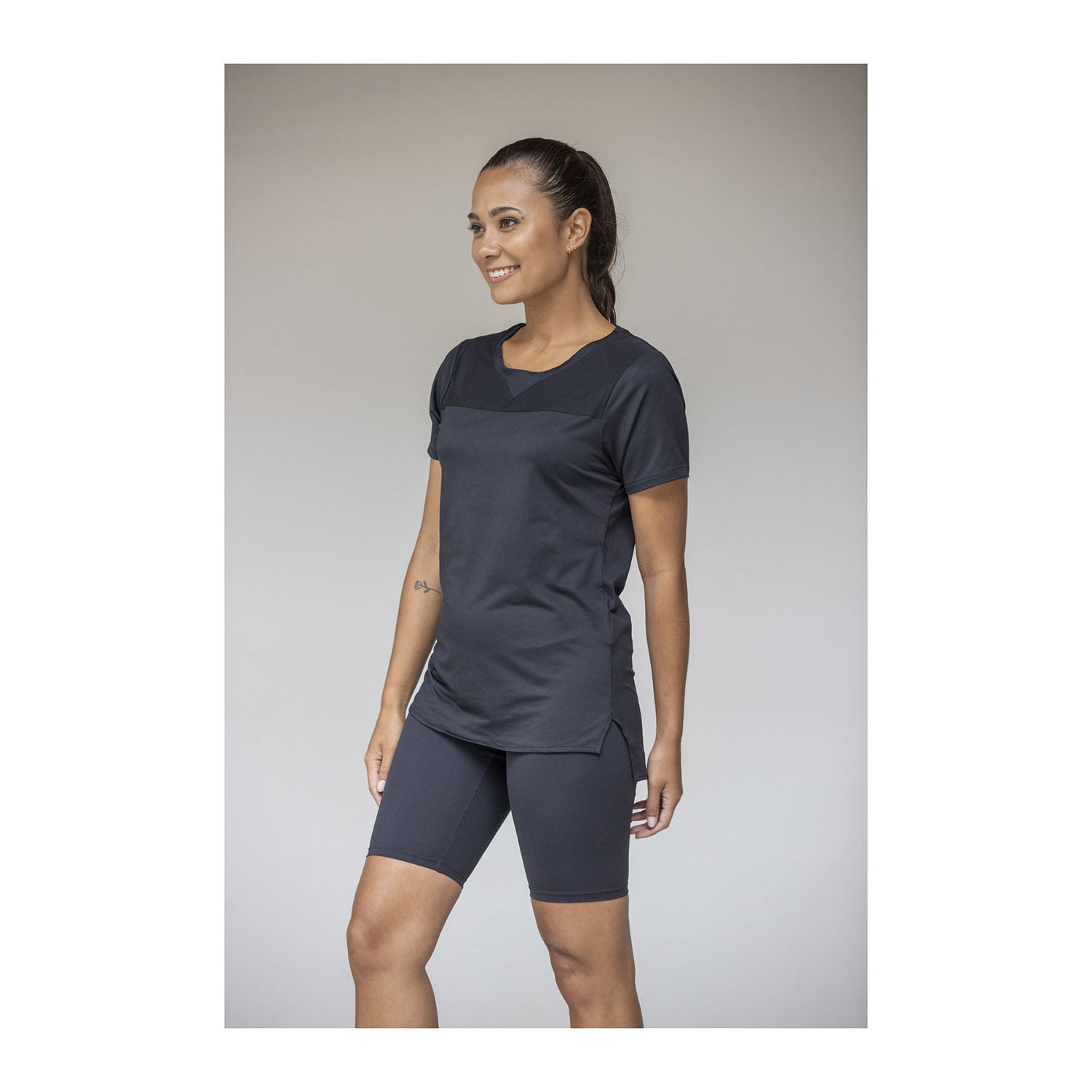 Borax GRS-återvunnen kortärmad funktions t-shirt dam