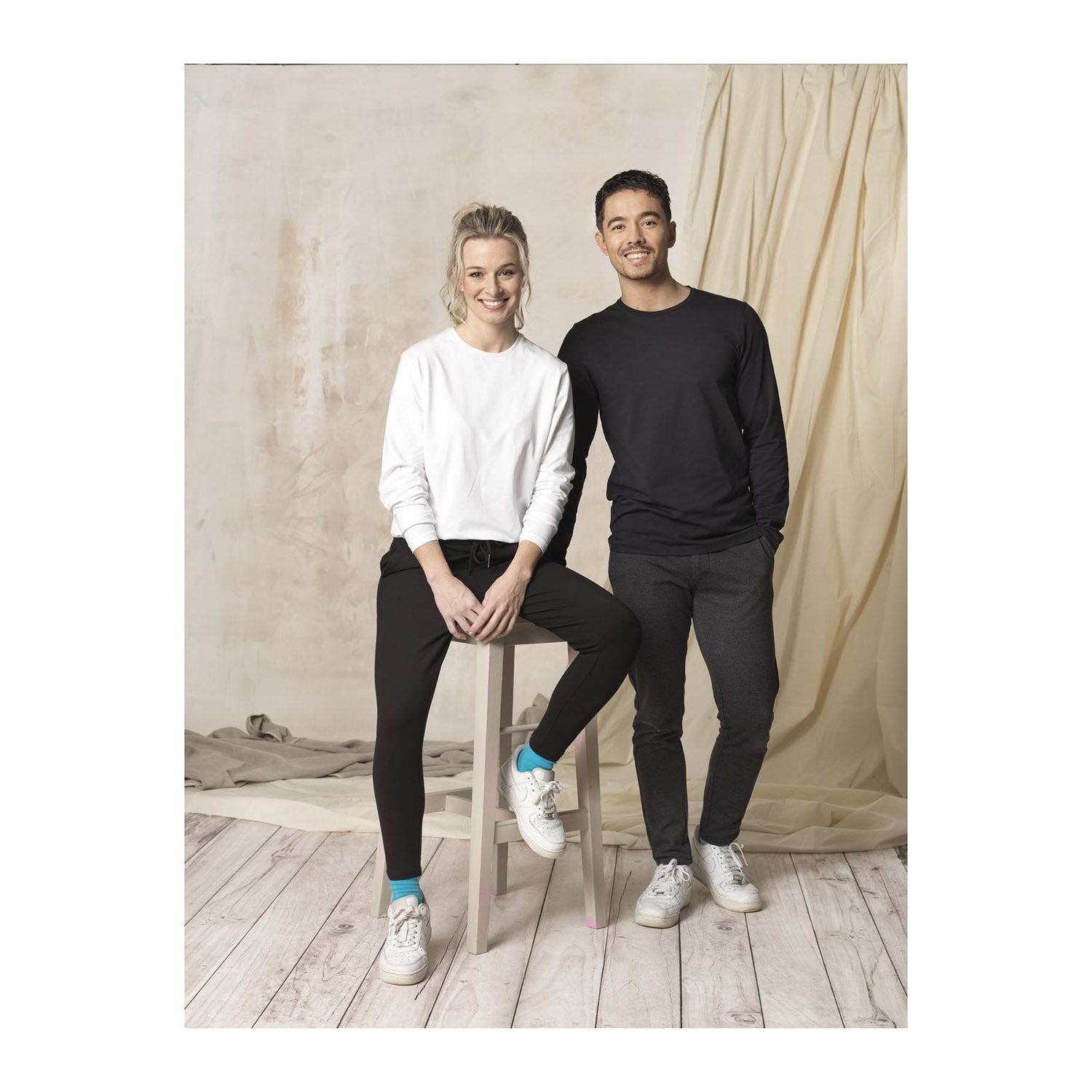 Ponoka långärmad ekologisk herrtröja