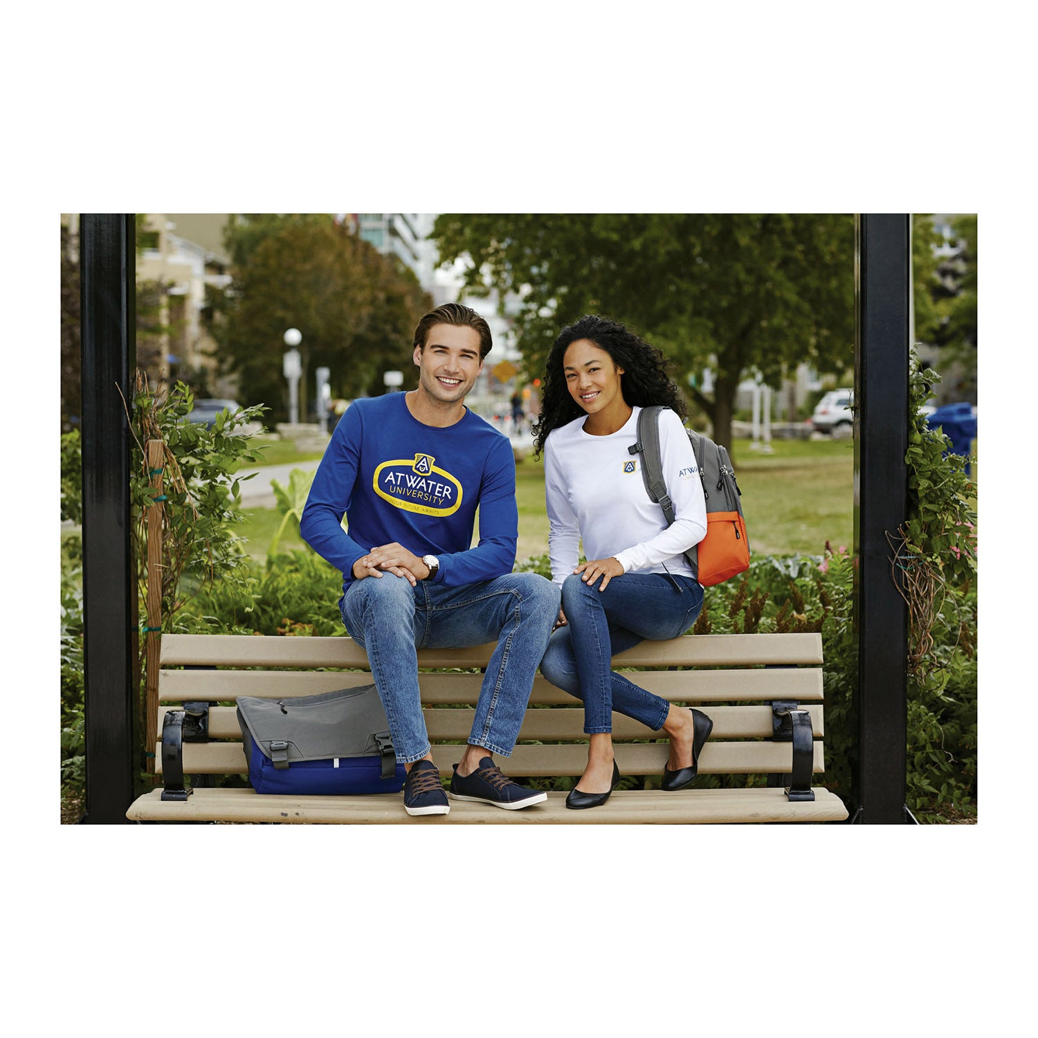 Ponoka långärmad ekologisk herrtröja