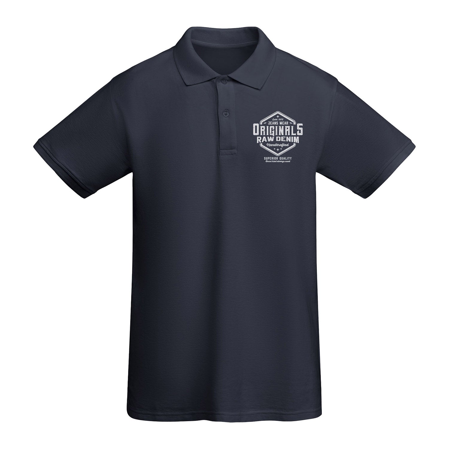 Prince kortärmad piké ekologisk bomull herr